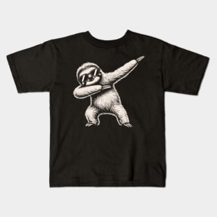 Dabbing Sloth Kids T-Shirt